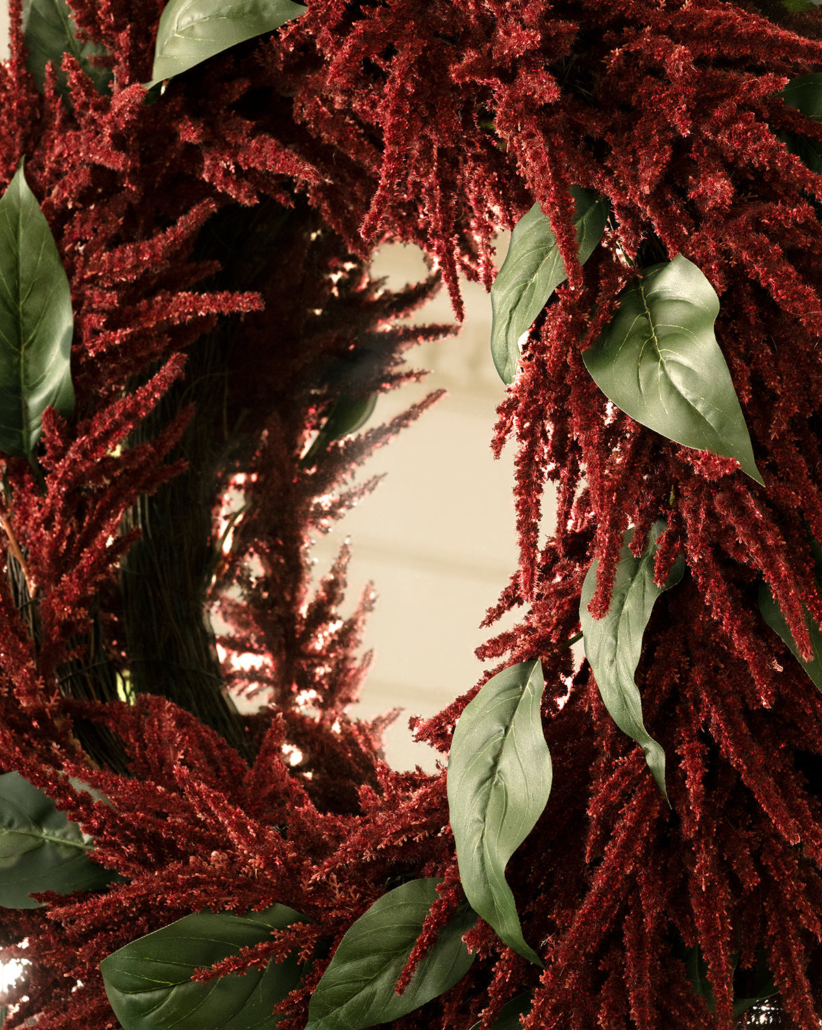24" Amaranthus Faux Wreath