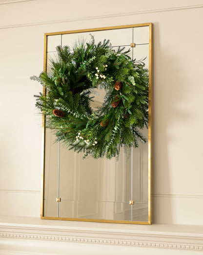 24" Pinecone & Berries Faux Wreath