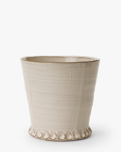 Nalina Cream Stoneware Pots (Set of 2)