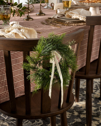 8" Pine Needle & Berry Faux Wreath